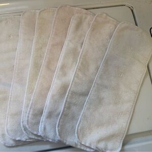 BumGenius one size pocket diaper microfiber inserts lot of 7